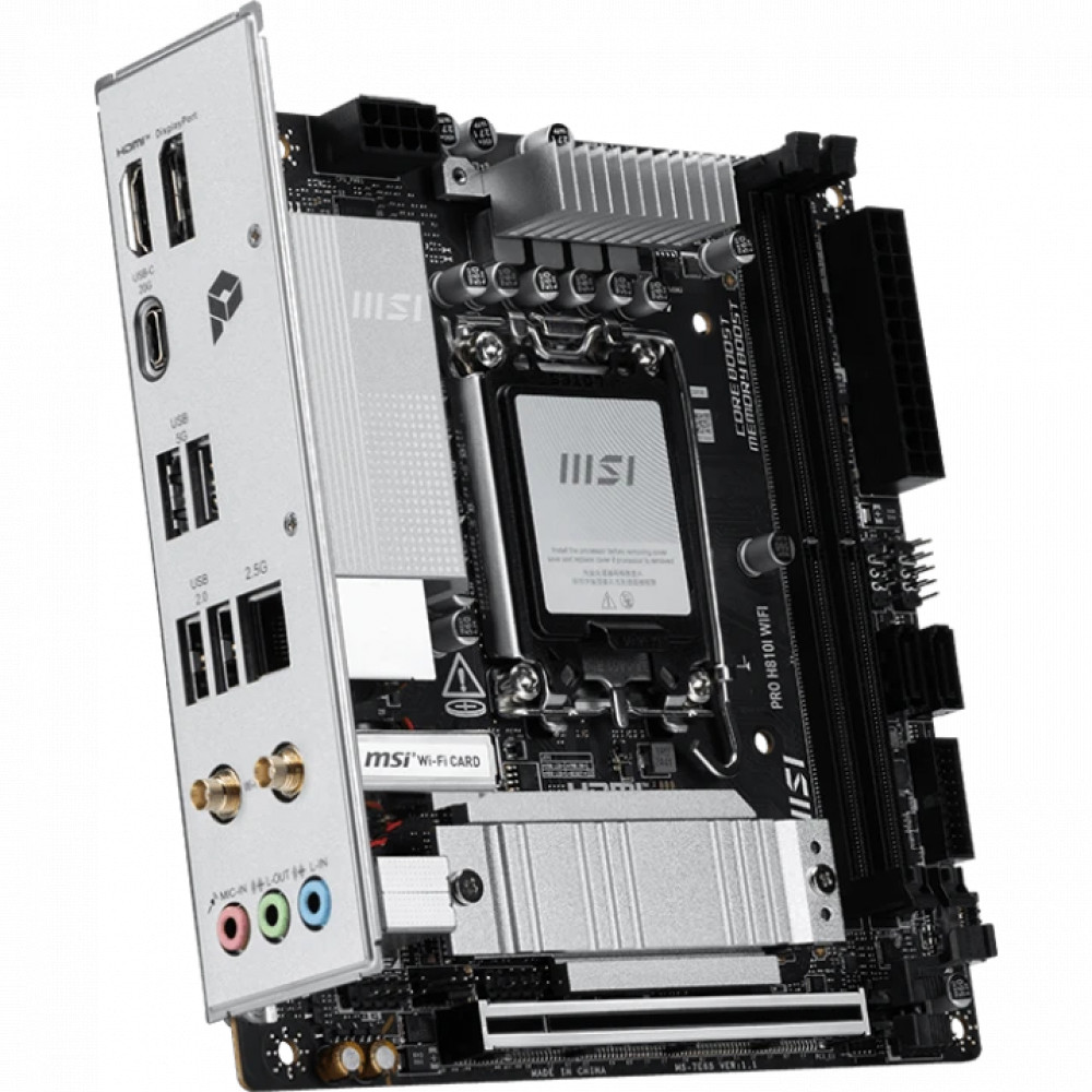 Материнская плата MSI PRO H810I WIFI Mini-ITX, LGA 1851 - миниатюра 8