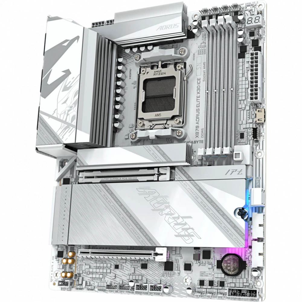 Материнская плата Gigabyte X870 A ELITE X ICE ATX, AMD AM5 - миниатюра 7