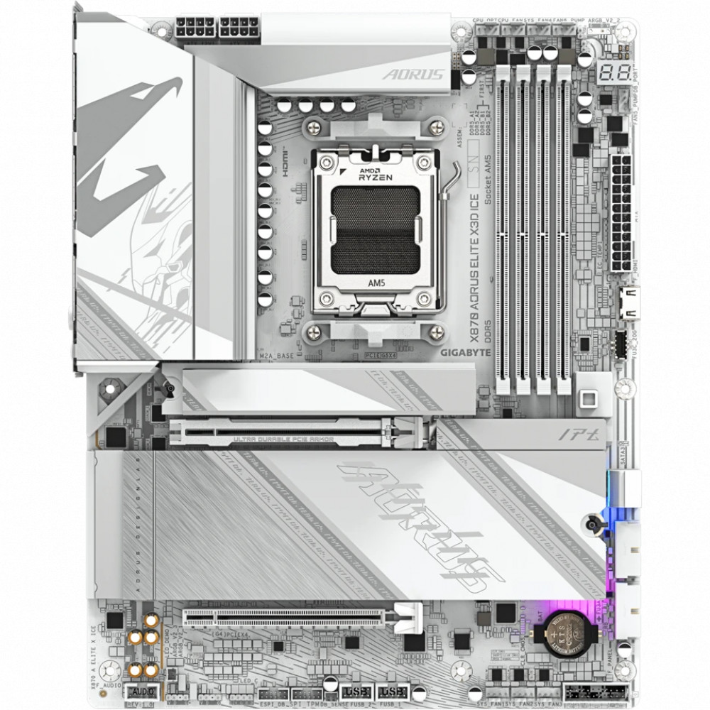 Материнская плата Gigabyte X870 A ELITE X ICE ATX, AMD AM5 - миниатюра 5