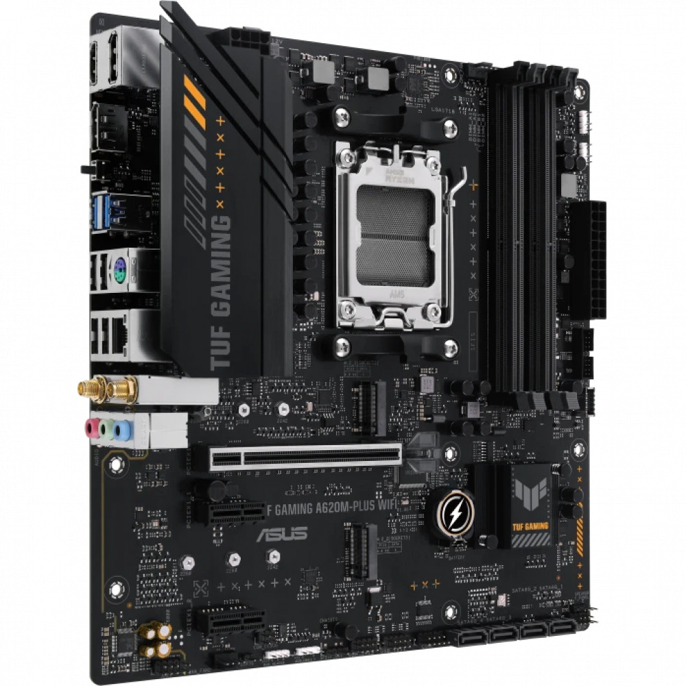 Материнская плата Asus TUF GAMING A620AM-PLUS WIFI 90MB1MZ0-M0EAY0 Micro-ATX, AMD AM5 - миниатюра 7