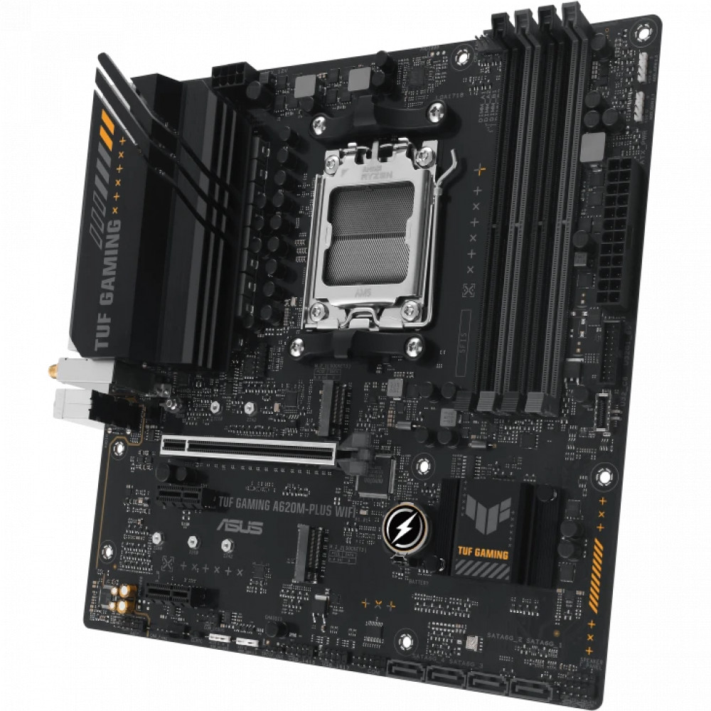 Материнская плата Asus TUF GAMING A620AM-PLUS WIFI 90MB1MZ0-M0EAY0 Micro-ATX, AMD AM5 - миниатюра 8