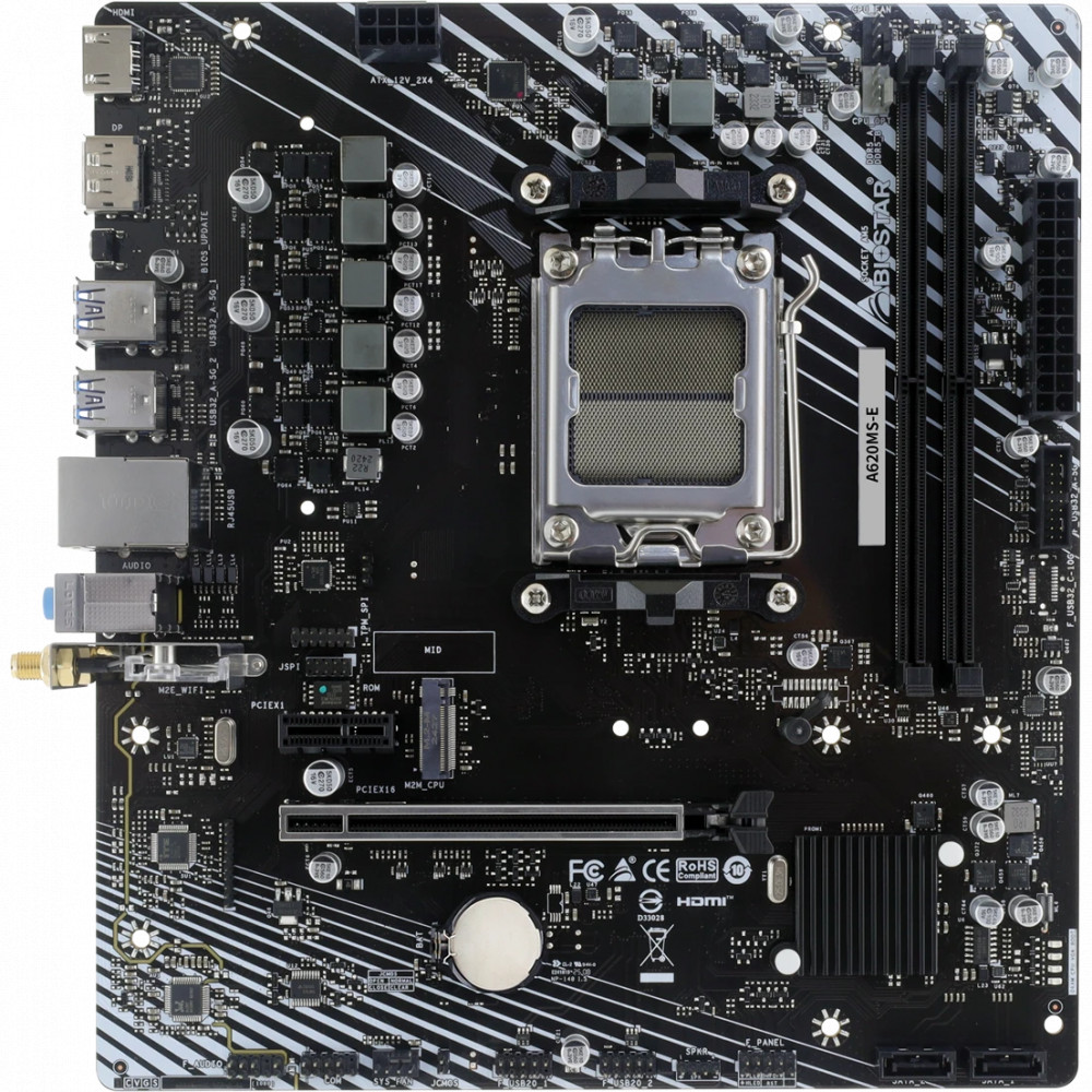 Материнская плата BIOSTAR A620MS-E Micro-ATX, AMD AM5 - миниатюра 5