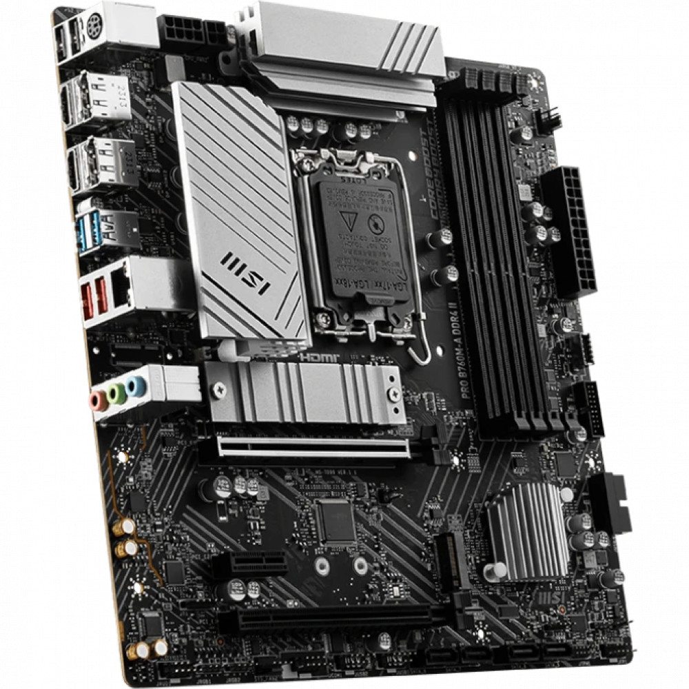 Материнская плата MSI PRO B760M-A DDR4 II Micro-ATX, LGA 1700 - миниатюра 7