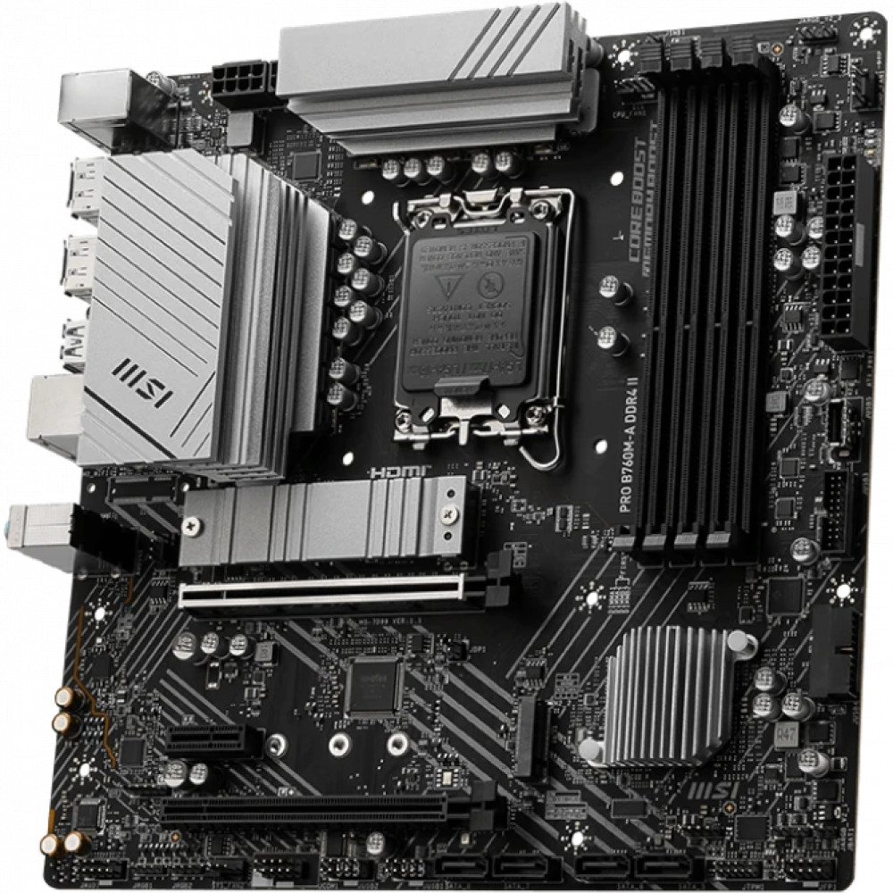 Материнская плата MSI PRO B760M-A DDR4 II Micro-ATX, LGA 1700 - миниатюра 8