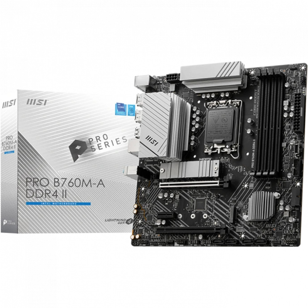 Материнская плата MSI PRO B760M-A DDR4 II Micro-ATX, LGA 1700 - миниатюра 10