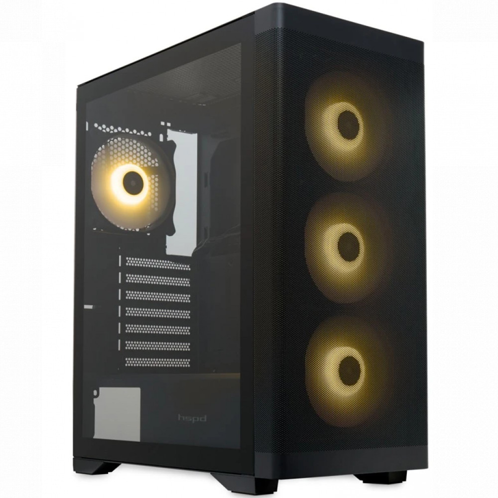 Корпус HSPD M520-TGBK-ARGB Black Mid-Tower - миниатюра 6