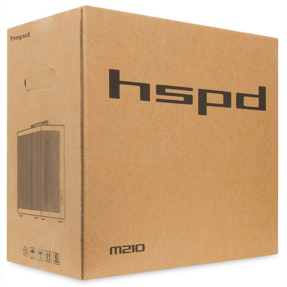Корпус HSPD M210-MBK Black Mini-Tower - миниатюра 10