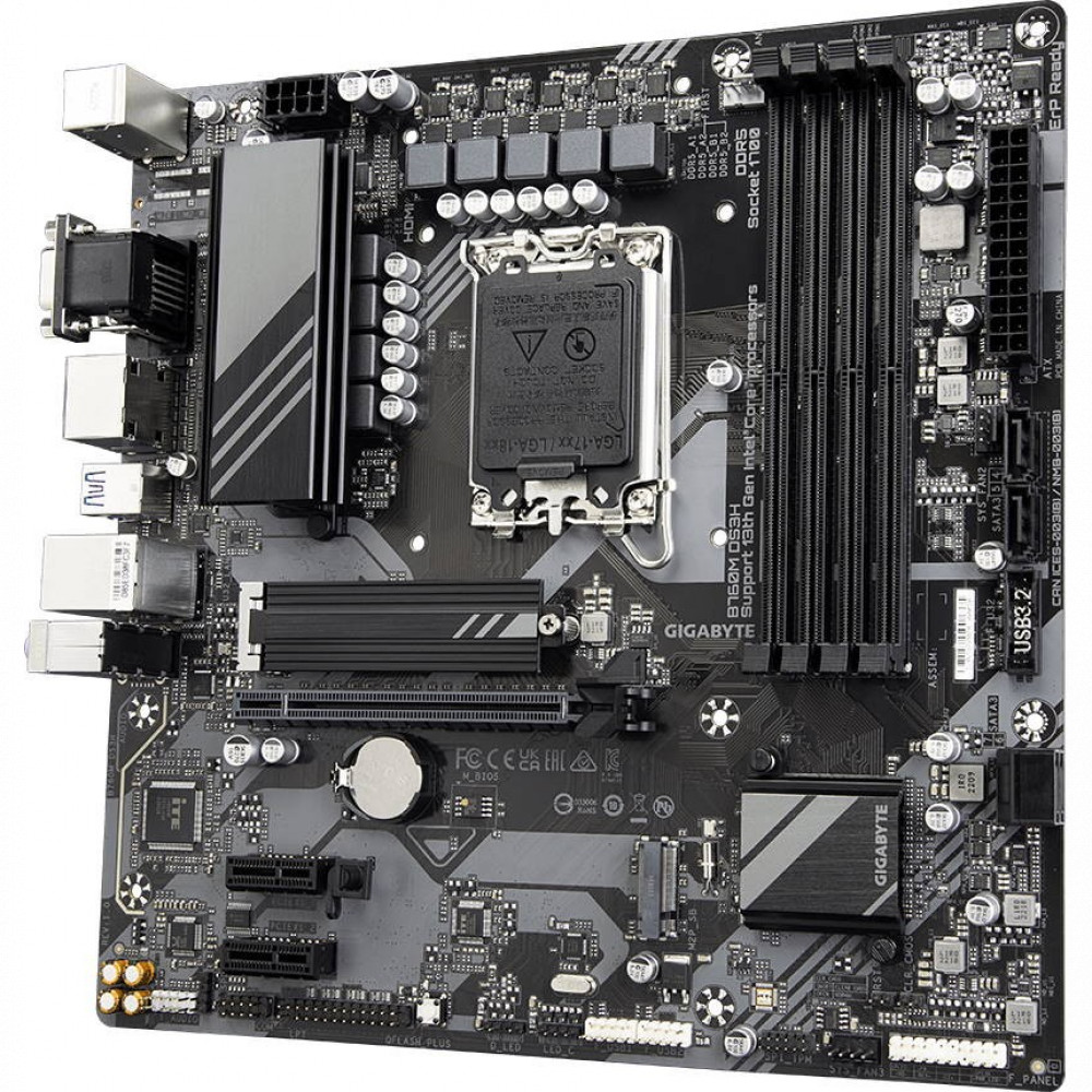 Материнская плата Gigabyte B760M DS3H Micro-ATX, LGA 1700 - миниатюра 9