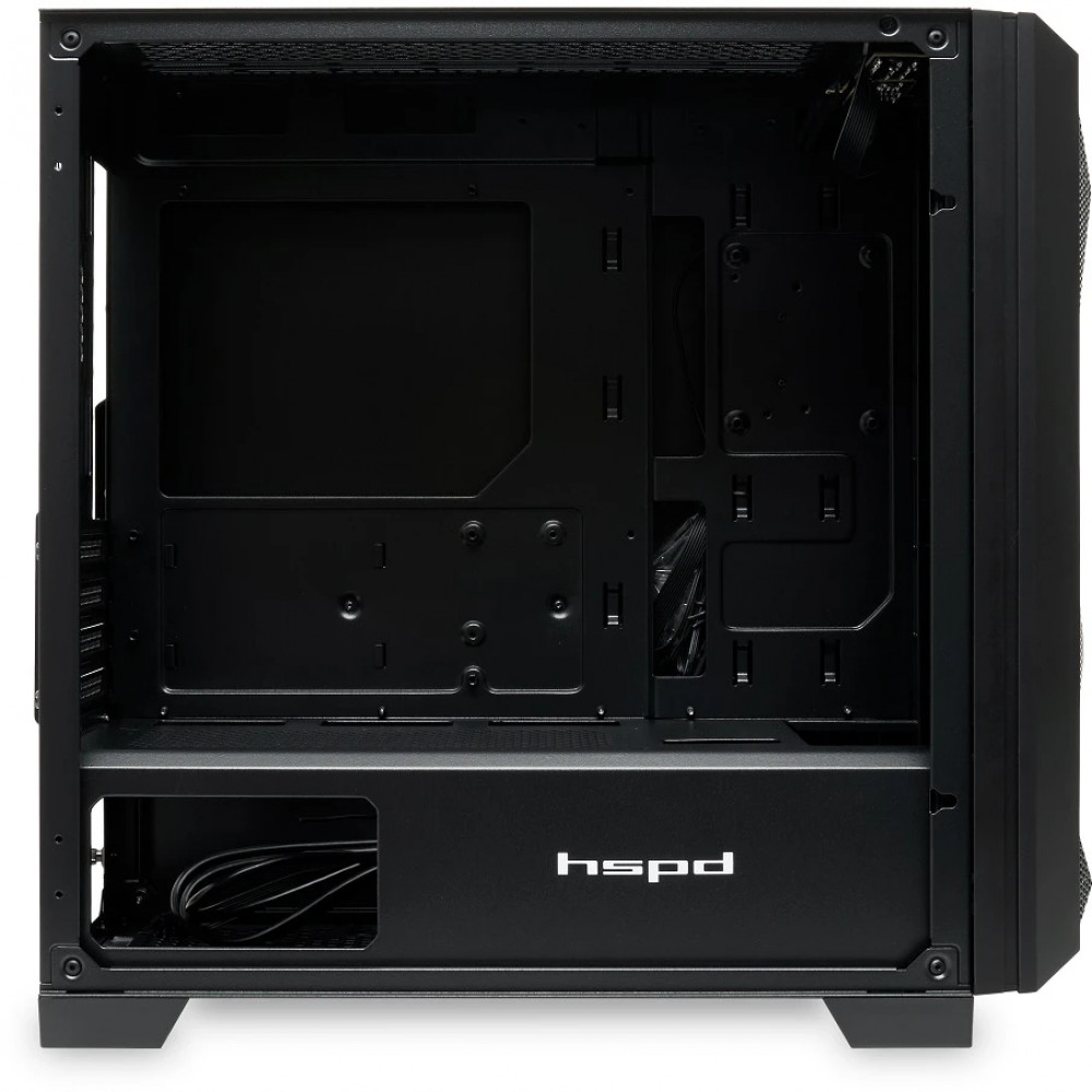Корпус HSPD M340 Black M340-TGBK Mid-Tower - миниатюра 7