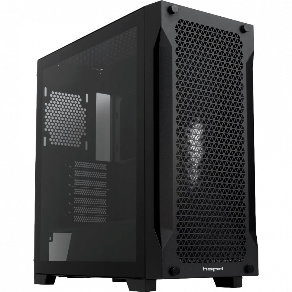 Корпус HSPD M541 Black M541-TGBK Mid-Tower - миниатюра 5