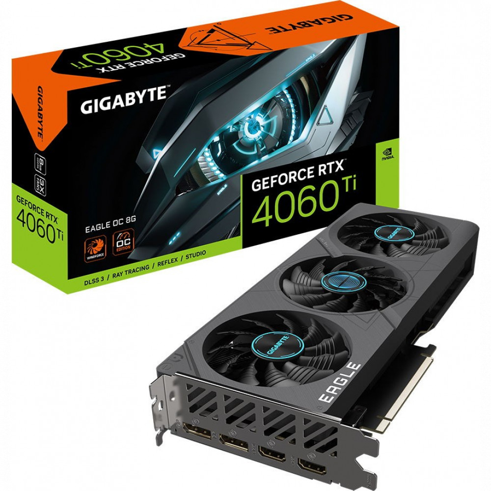 Видеокарта Gigabyte RTX 4060 Ti EAGLE OC 8G GV-N406TEAGLE OC-8GD 8 ГБ - миниатюра 12