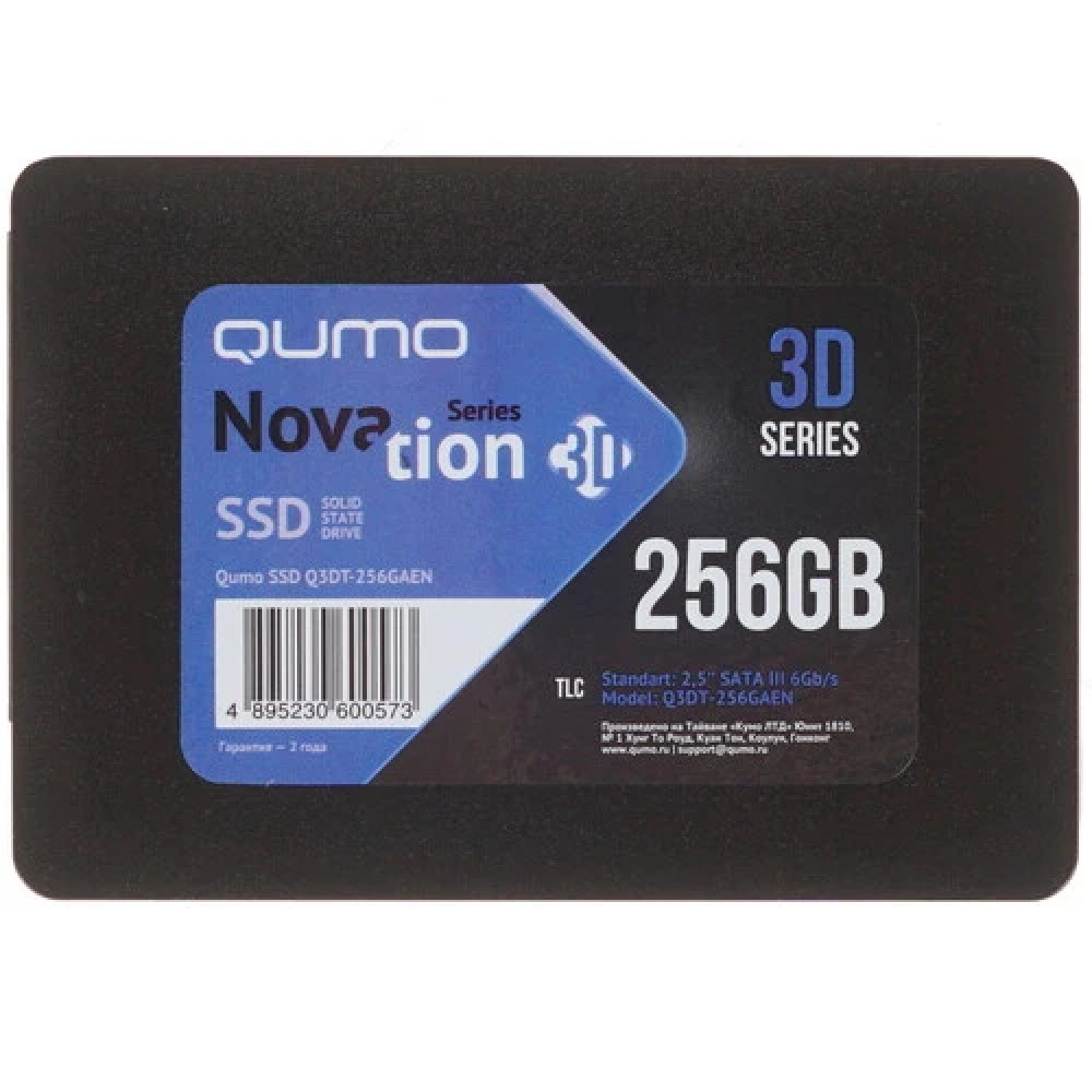 Жесткий диск Qumo Q3DQ-256GQNN SSD (твердотельные), 256 ГБ, 2.5 дюйма, SATA - миниатюра 2
