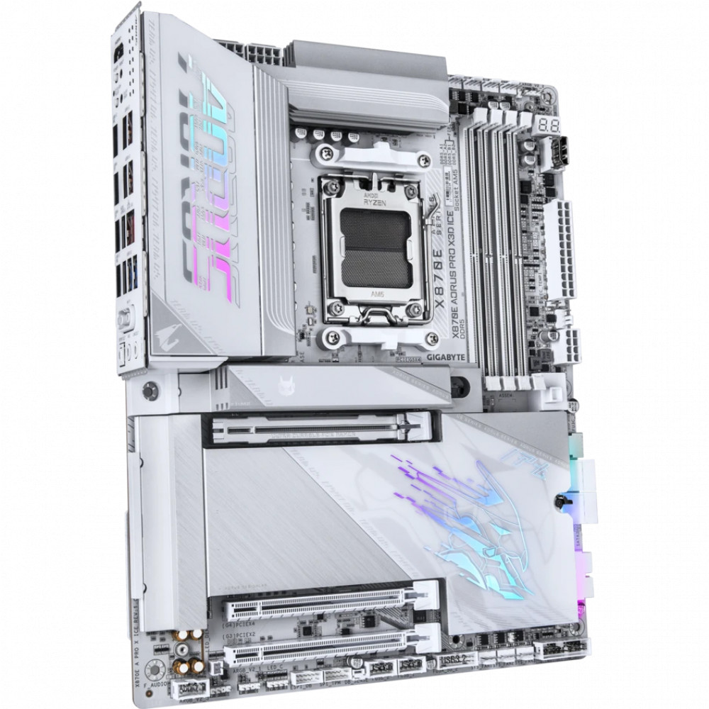 Материнская плата Gigabyte X870E AORUS PRO X3D ICE ATX, AMD AM5 - миниатюра 7