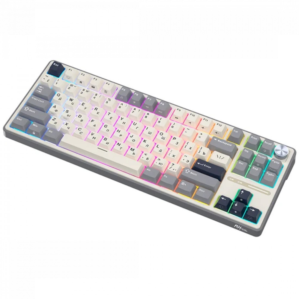 Клавиатура Royal Kludge R87 Pro Half Grey (Cream Switch) 6977576550434 Проводная, USB - миниатюра 13