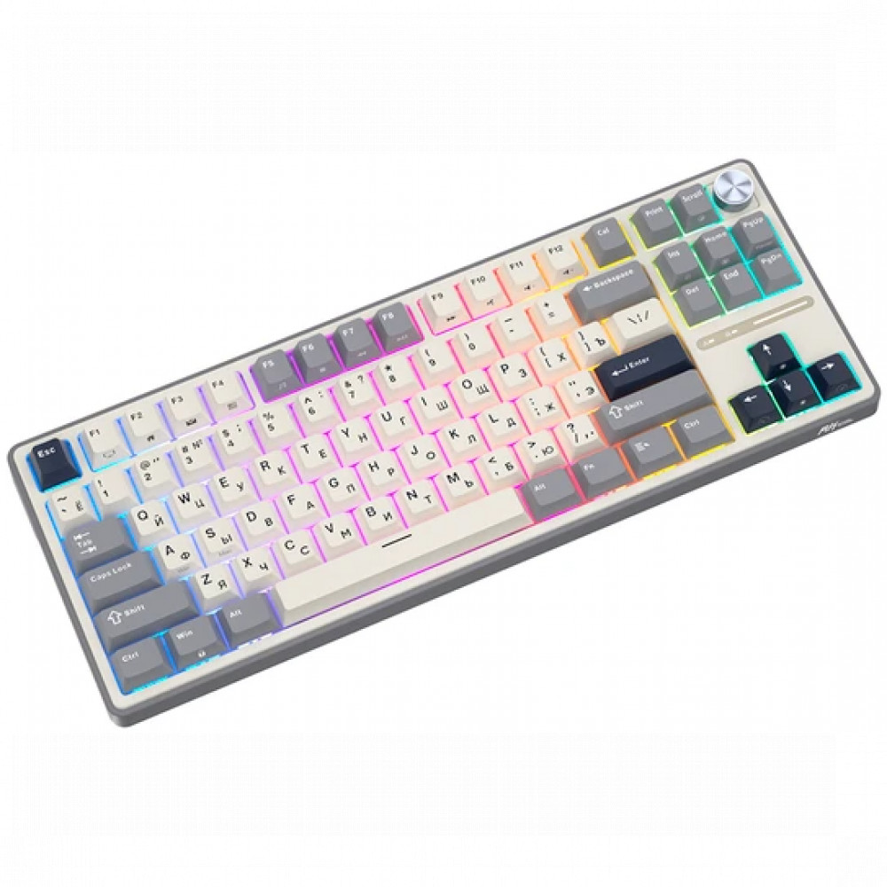 Клавиатура Royal Kludge R87 Pro Half Grey (Cream Switch) 6977576550434 Проводная, USB - миниатюра 12
