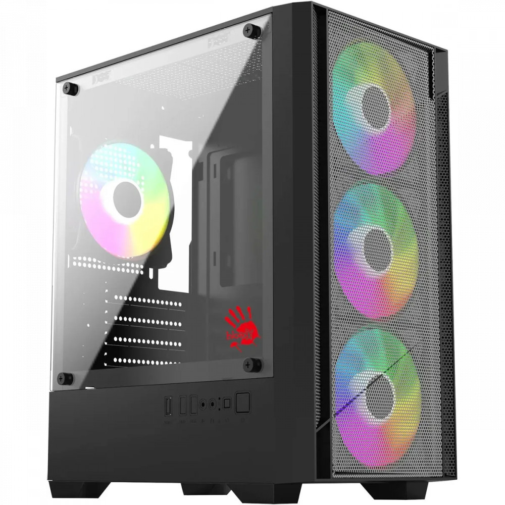 Корпус Bloody CC-124 Black CC-124-BK Mini-Tower - миниатюра 6