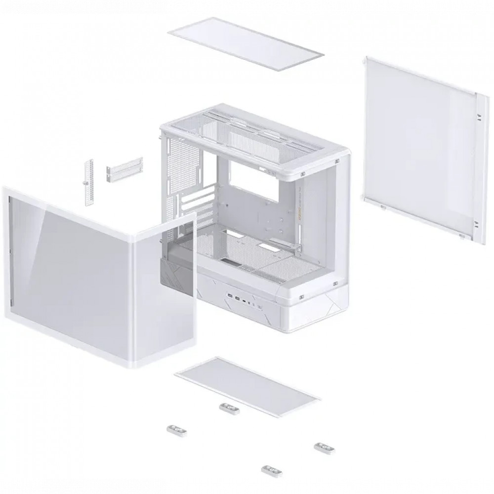 Корпус Jonsbo D200 White Mini-Tower - миниатюра 10