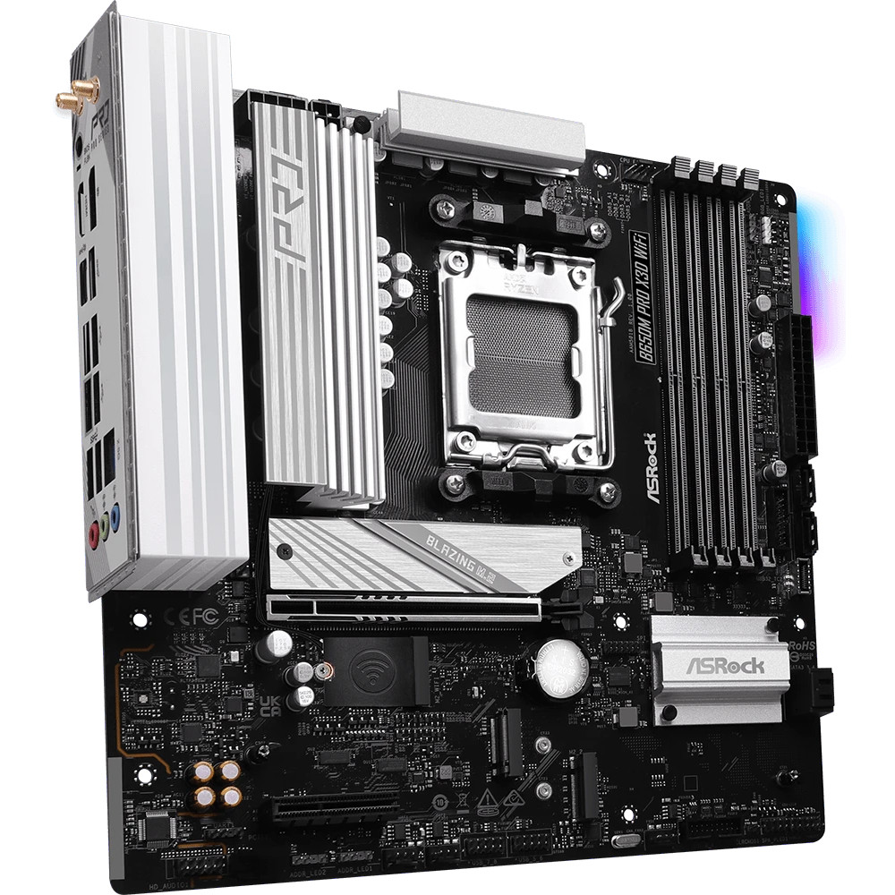 Материнская плата ASRock B650M PRO X3D WIFI Micro-ATX, AMD AM5 - миниатюра 9