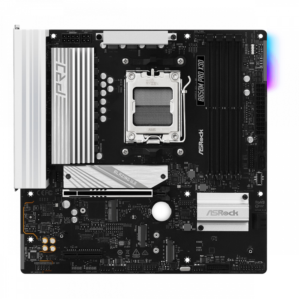 Материнская плата ASRock B650M PRO X3D Micro-ATX, AMD AM5 - миниатюра 9