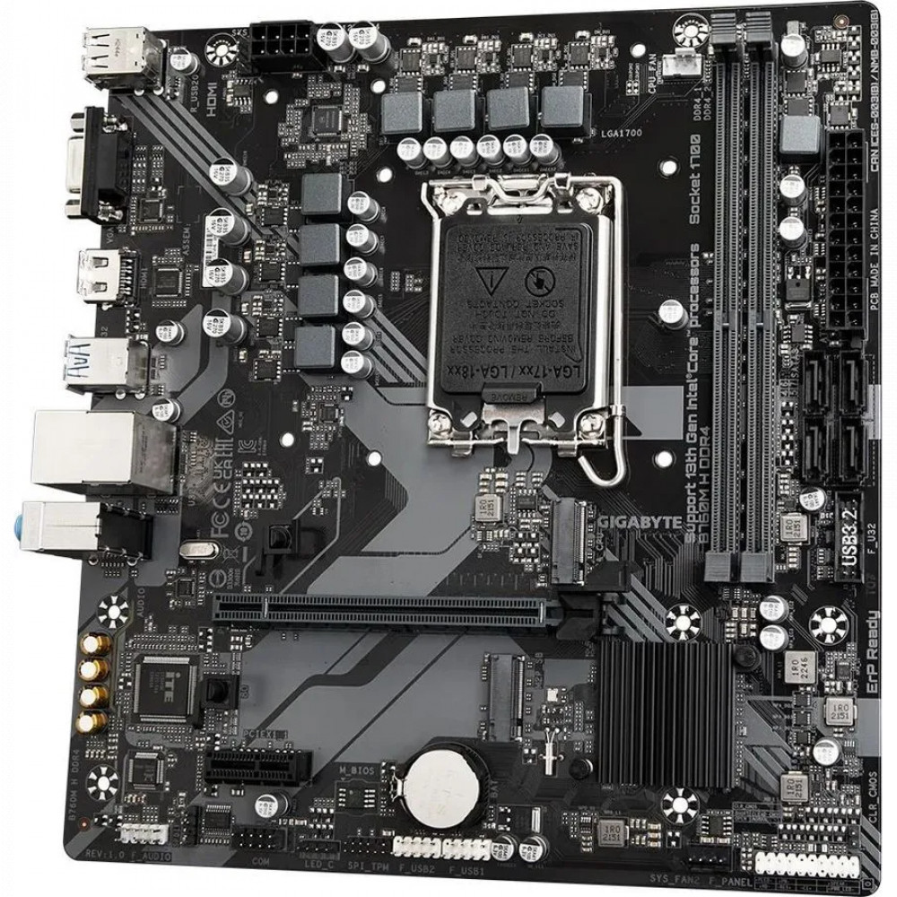 Материнская плата Gigabyte B760M H DDR4 Micro-ATX, LGA 1700 - миниатюра 8