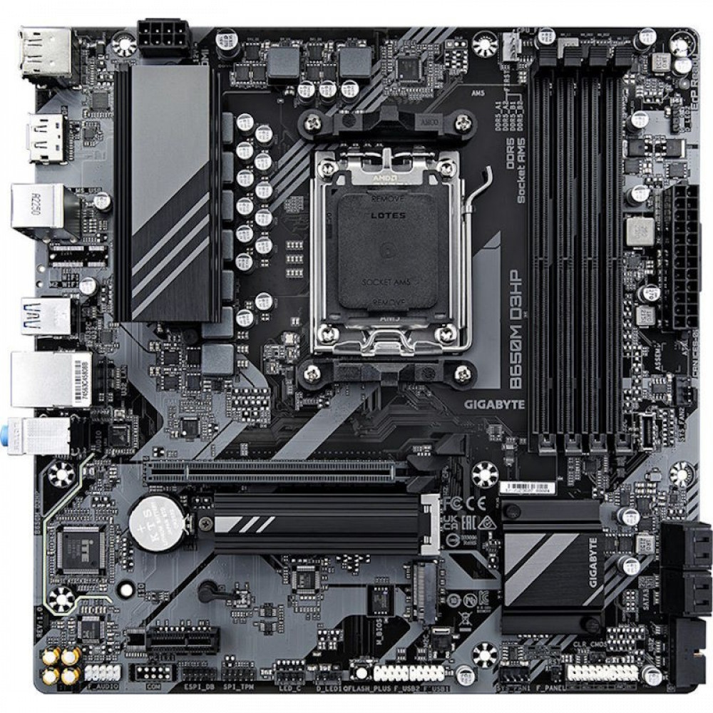 Материнская плата Gigabyte B650M D3HP B650M D3HP 1.3 Micro-ATX, AMD AM5 - миниатюра 7