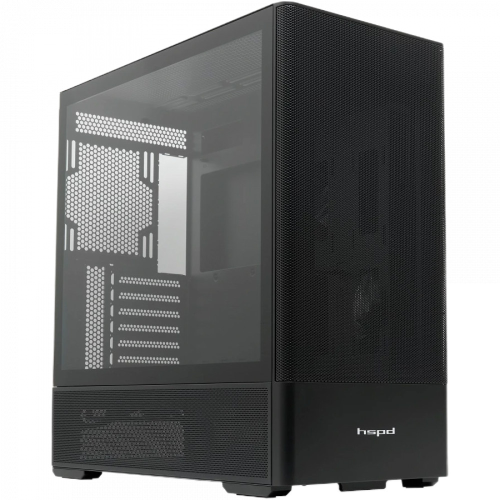 Корпус HSPD M712-TGBK Black Mid-Tower - миниатюра 6