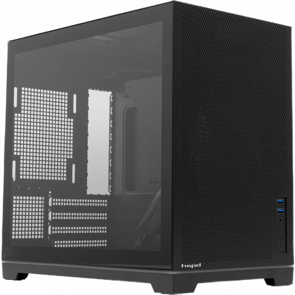 Корпус HSPD M211-TGBK Black Mini-Tower - миниатюра 6