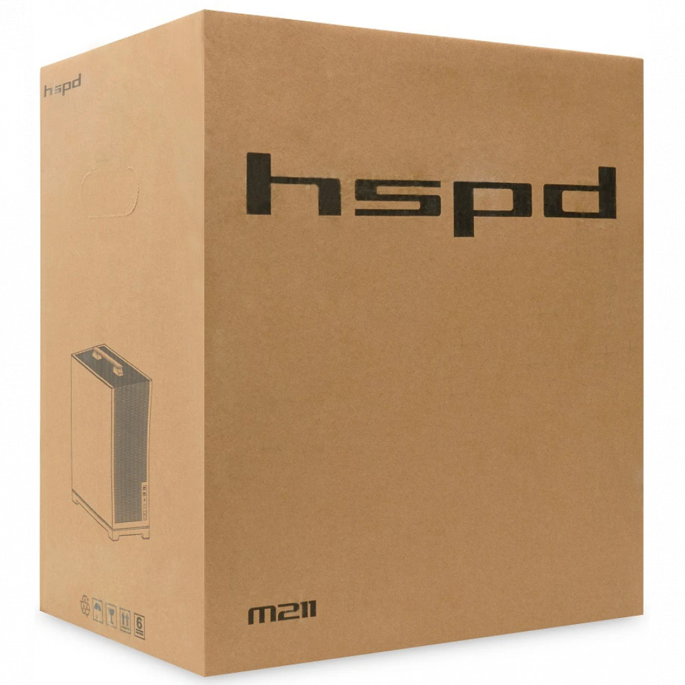 Корпус HSPD M211-TGBK Black Mini-Tower - миниатюра 10