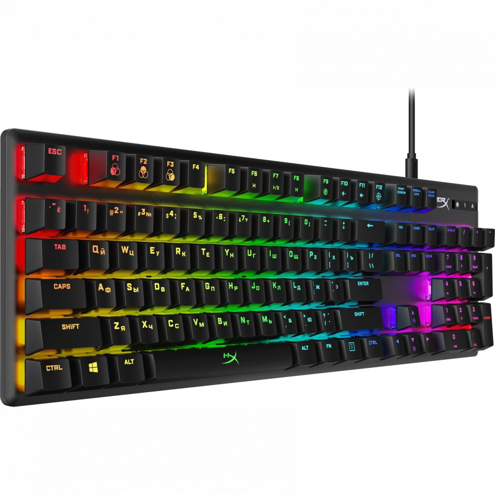 Клавиатура HyperX Alloy Origins PBT HX Aqua 639N5AA Проводная, USB - миниатюра 5