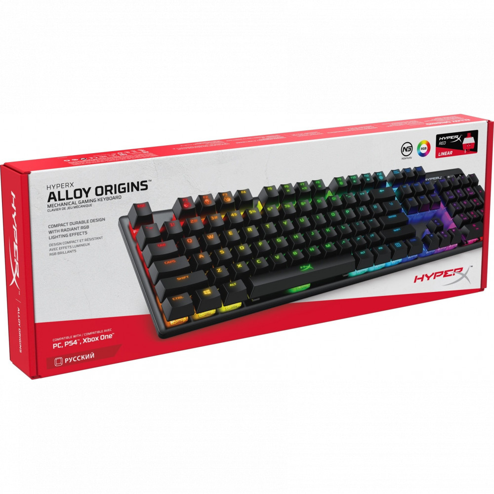 Клавиатура HyperX Alloy Origins PBT HX Aqua 639N5AA Проводная, USB - миниатюра 8