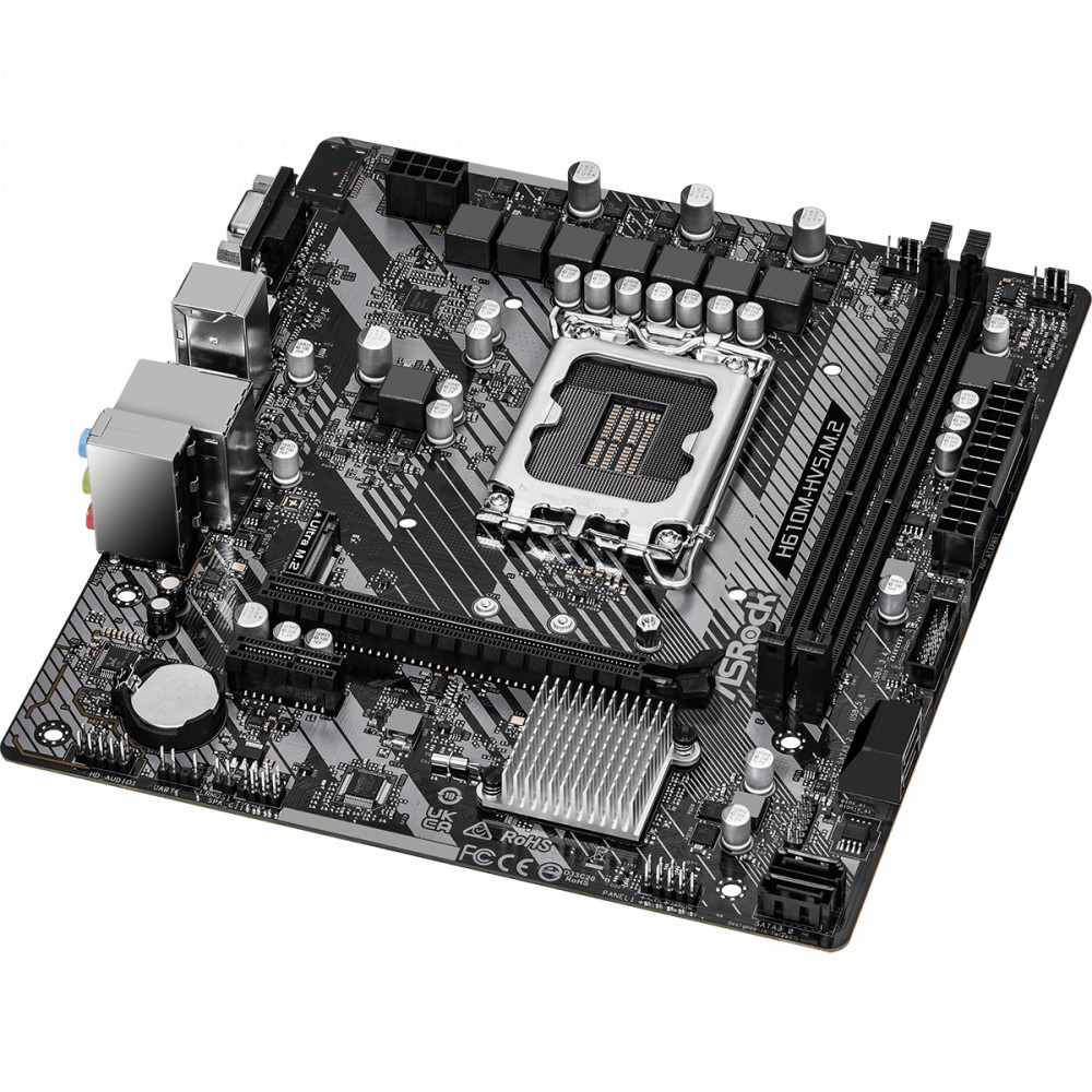 Материнская плата ASRock H610M-HVS/M2 R2.0 90-MXBJJ0-A0UAYZ Micro-ATX, LGA 1700 - миниатюра 7