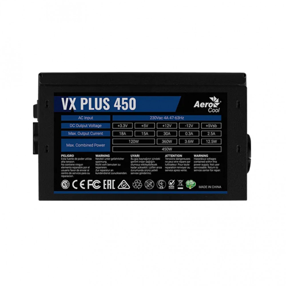 Блок питания Aerocool VX PLUS Stealth 450 ACPN-VS45NEY.12 450 Вт - миниатюра 6