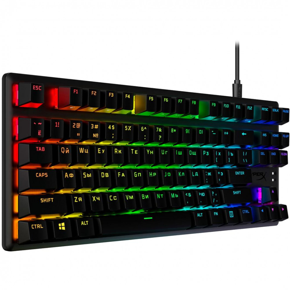 Клавиатура HyperX Alloy Origins Core PBT HX Red TKL 639N7AA#ABA Проводная, USB - миниатюра 10