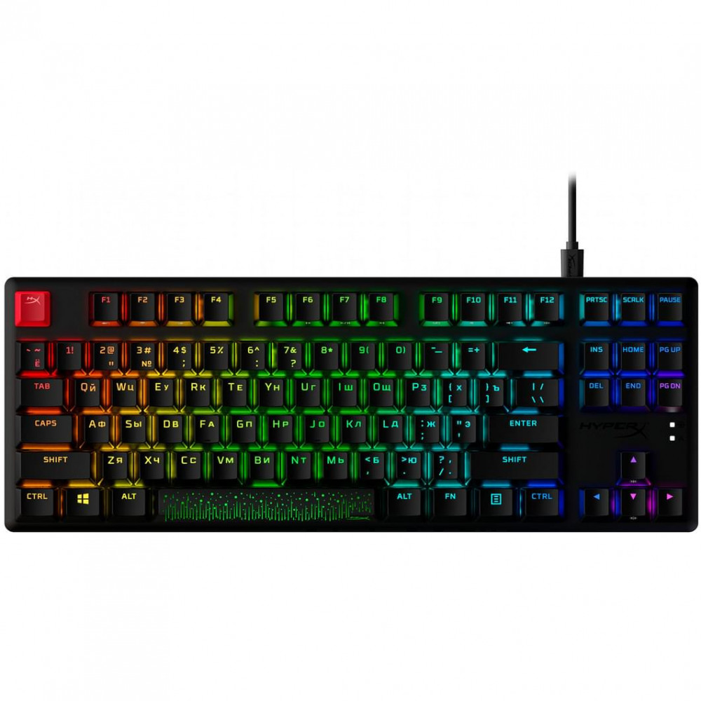 Клавиатура HyperX Alloy Origins Core PBT HX Red TKL 639N7AA#ABA Проводная, USB - миниатюра 12