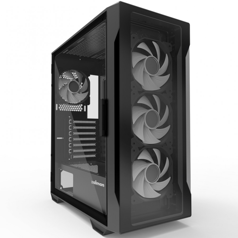 Корпус Zalman I3 NEO TG BLACK I3NEOTGBLACK Mid-Tower - миниатюра 11
