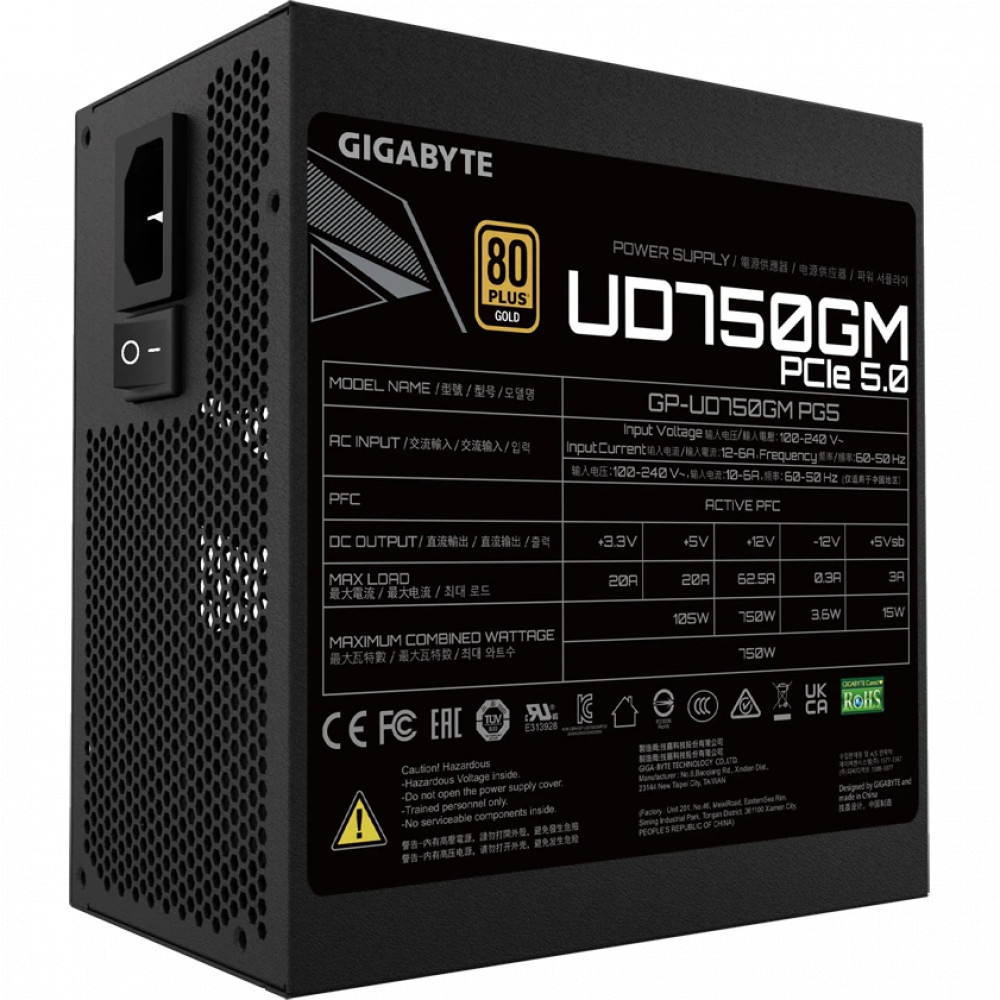 Блок питания Gigabyte GP-UD750GM PG5 750 Вт - миниатюра 9