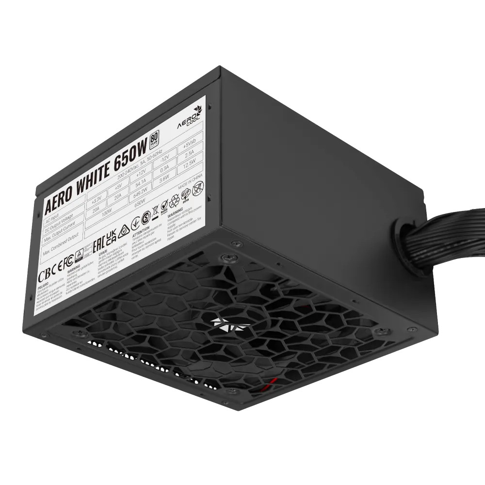Блок питания Aerocool AERO WHITE 650W ACPW-AR65AEC.12 650 Вт - миниатюра 7