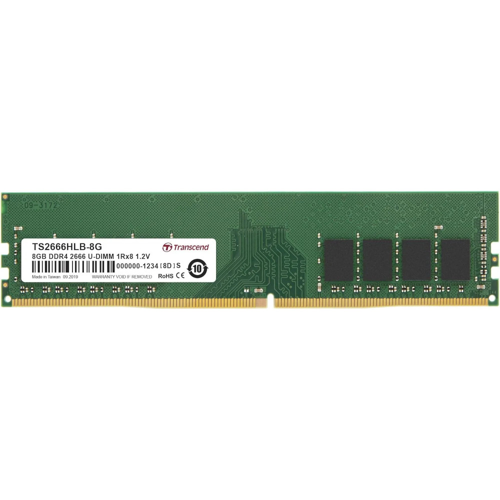 ОЗУ Transcend TS2666HLB-8G DIMM, DDR4, 8 Гб, 2666 МГц - миниатюра 2