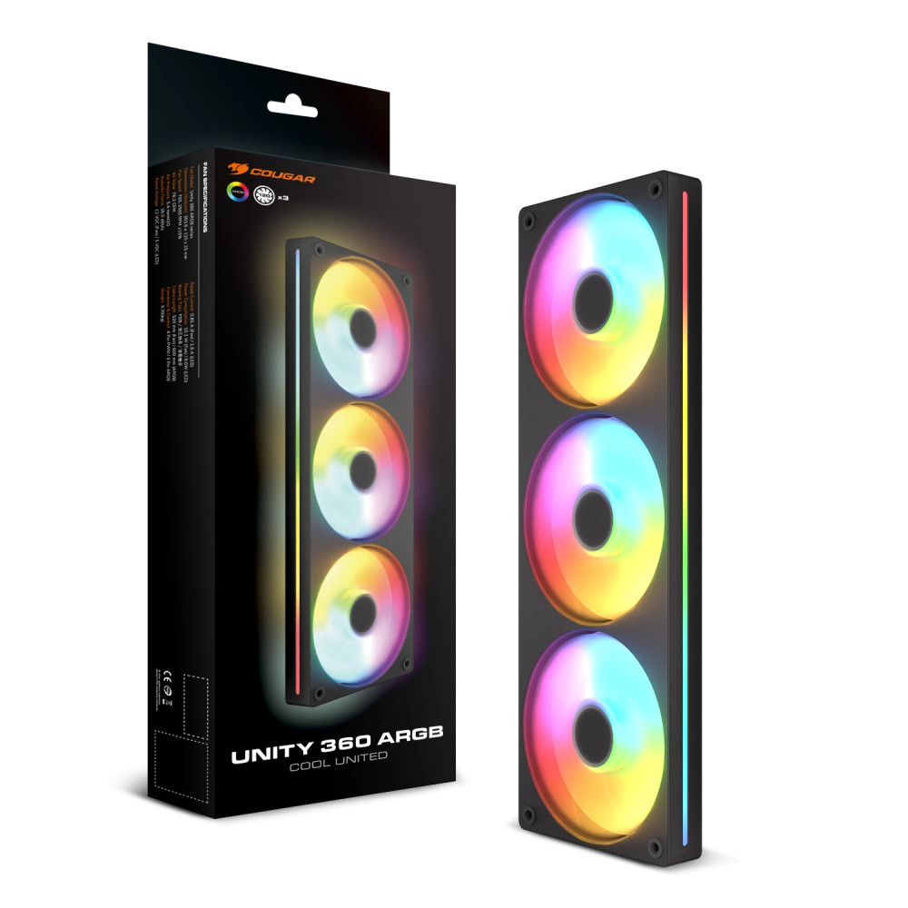 Система охлаждения Cougar Unity360-FB ARGB Black CF-UN360FB-RGB Для системного блока - миниатюра 6