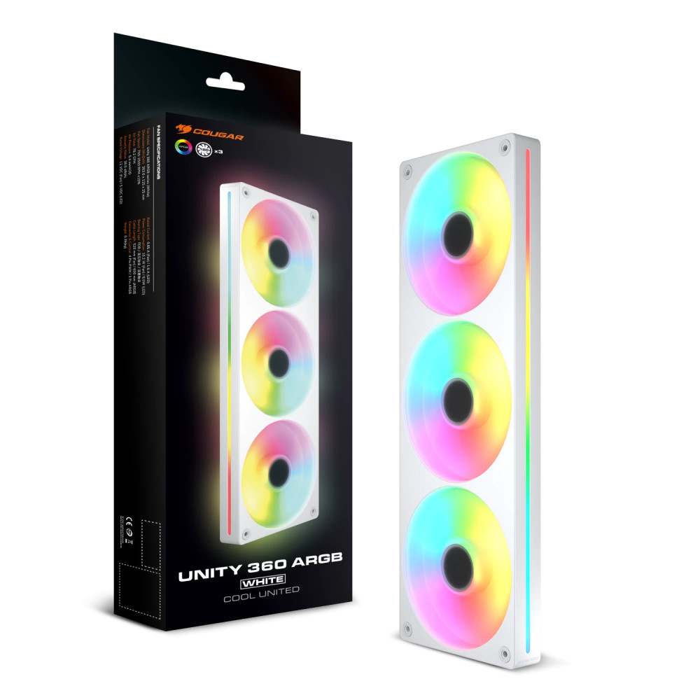 Система охлаждения Cougar Unity360-RW ARGB CF-UN360FW-RGB Для системного блока - миниатюра 10