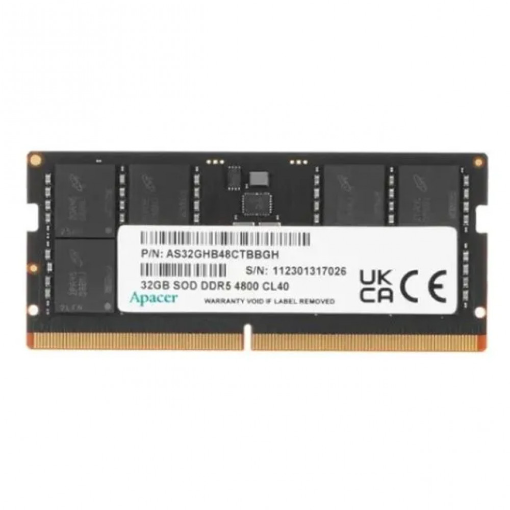 ОЗУ Apacer FS.32G2A.PTH SO-DIMM, DDR5, 32 Гб, 4800 МГц - миниатюра 10