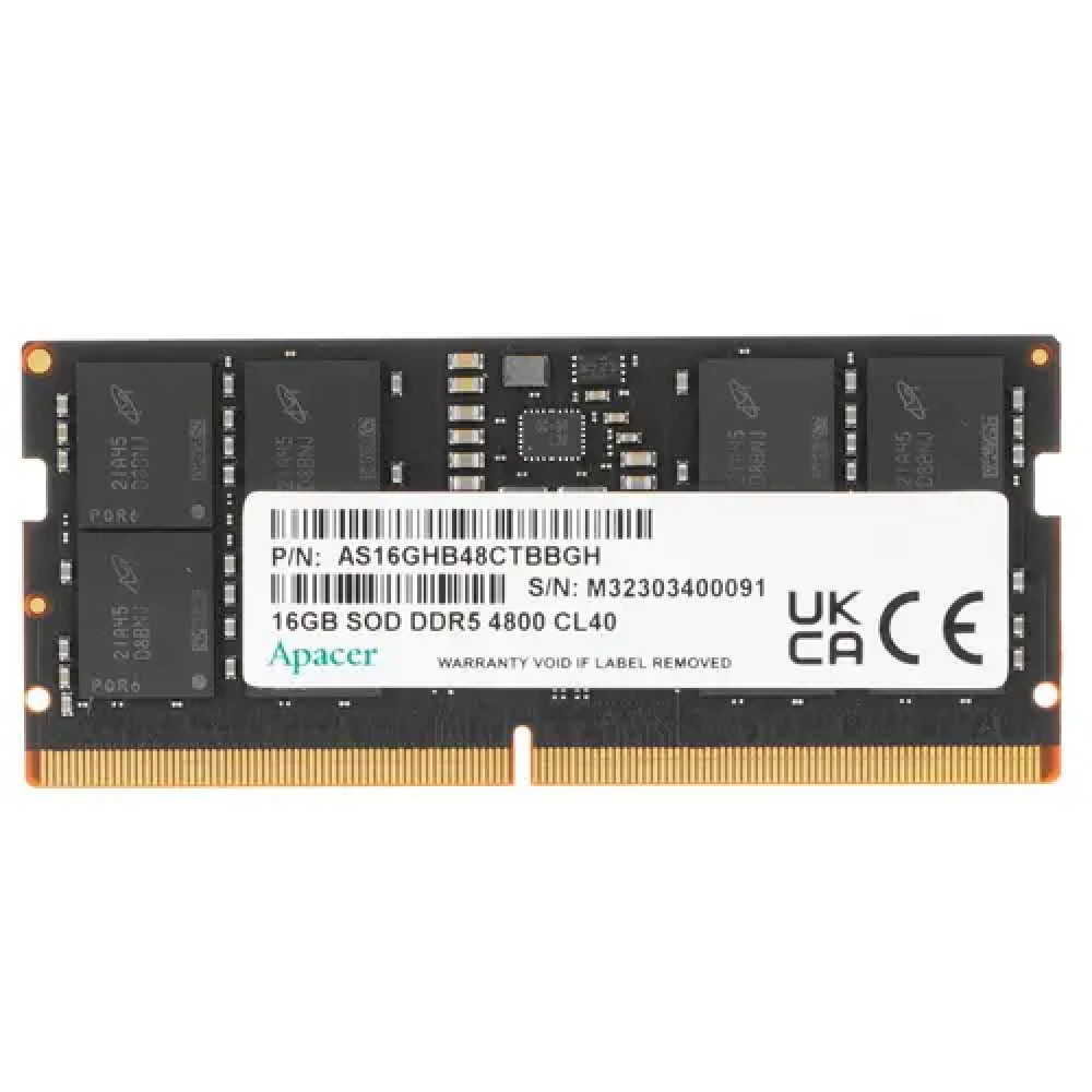 ОЗУ Apacer FS.16G2A.PTH SO-DIMM, DDR5, 16 Гб, 4800 МГц - миниатюра 5