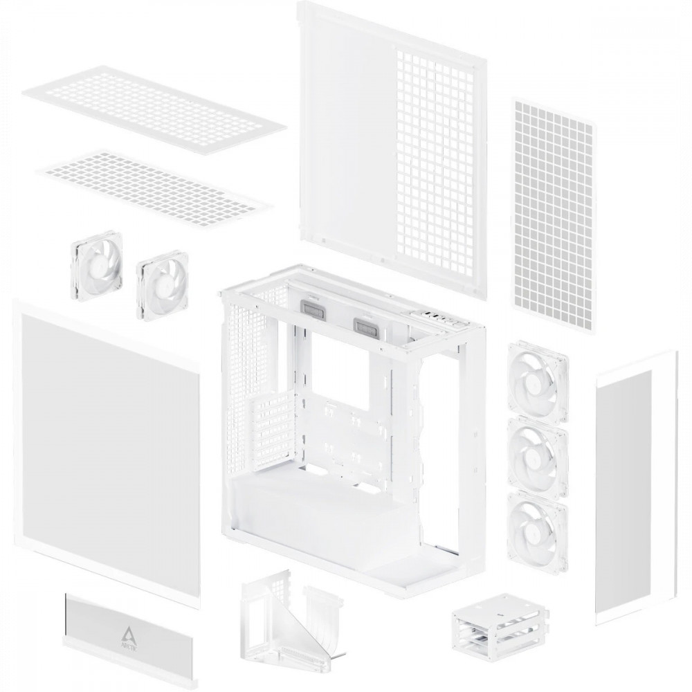 Корпус ARCTIC Xtender VG White ACPCC00017A Mid-Tower - миниатюра 10