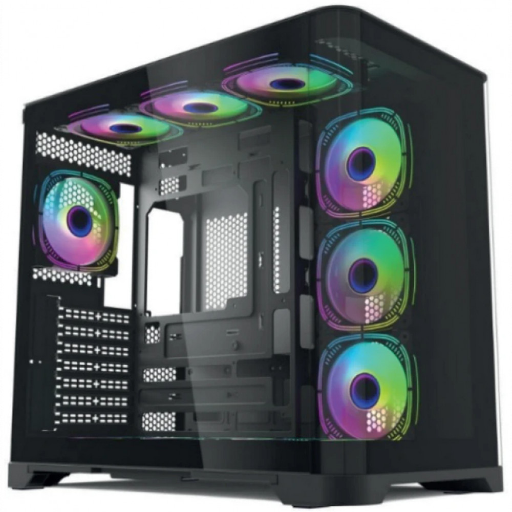 Корпус Foxline Forza FZ-G42B Black Mid-Tower - миниатюра 4