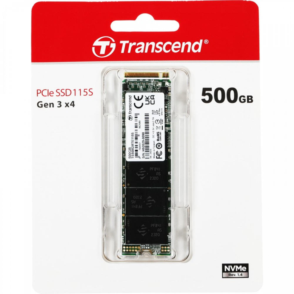 Жесткий диск Transcend MTE115S TS500GMTE115S SSD (твердотельные), 500 ГБ, M.2, PCIe - миниатюра 6
