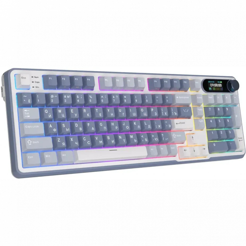Клавиатура Royal Kludge RK-S98 Ocean Blue (Brown Switch) 6977576550601 Беспроводная, Bluetooth - миниатюра 14