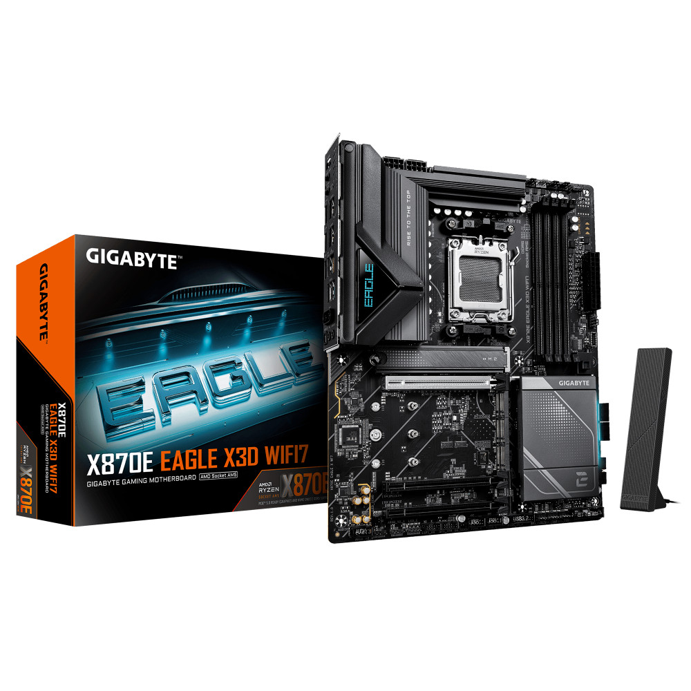 Материнская плата Gigabyte EAGLE X3D WIFI7 X870E EAGLE X WF7 1.0 ATX, AMD AM5 - миниатюра 6