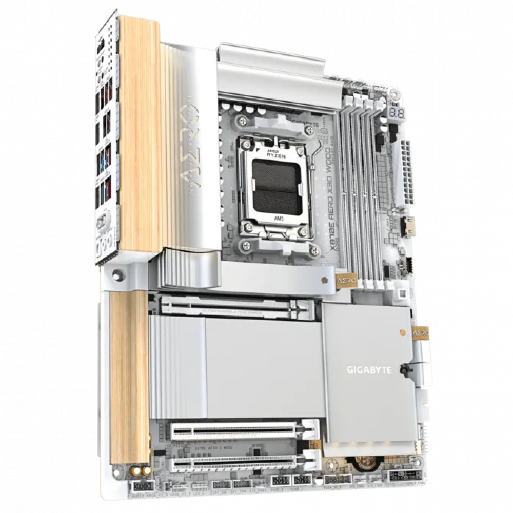 Материнская плата Gigabyte X870E AERO X WOOD 1.0 ATX, AMD AM5 - миниатюра 8