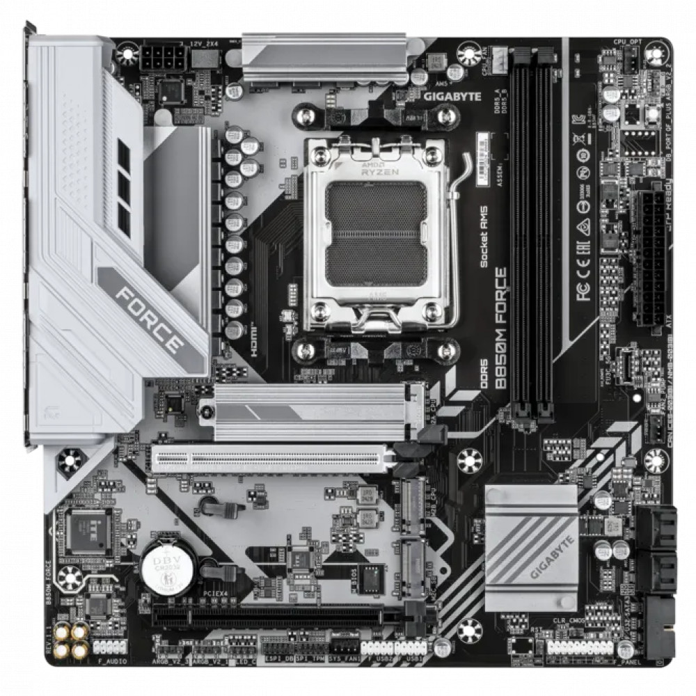 Материнская плата Gigabyte B850M FORCE 1.1 Micro-ATX, AMD AM5 - миниатюра 6