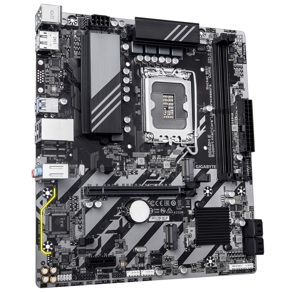 Материнская плата Gigabyte B860M E Micro-ATX, LGA 1851 - миниатюра 6